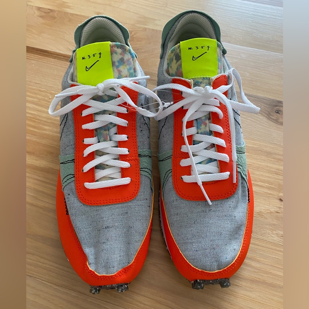 Nike Men’s Sneakers — Gray, Orange, Neon Yellow, Mint